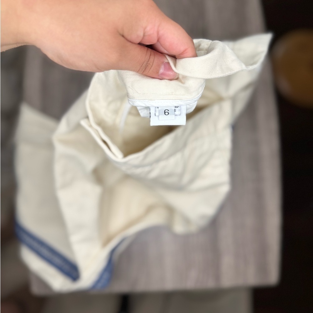 Esby Cream and Blue pants - Picture 5 of 6